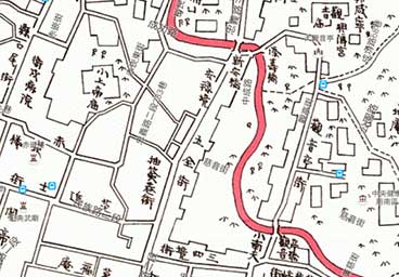 1896年 台南城図