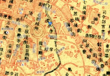 1917年 台南市地図