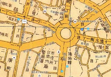 1935年 台南市街図