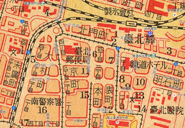 1940年台北市地図