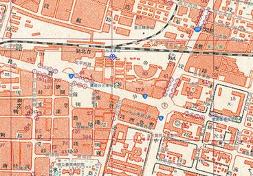 Detailed Street Map of Taipei City (1952)